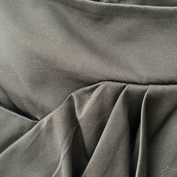 Midi Black Asymmetric evening skirt - Picture 5 of 7